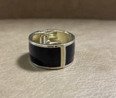 FRANCE LUXE エナメルカフポニー ブラック ゴールドカラーのサムネイル