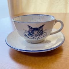 ⚠️10/26まで出品⚠️わちふぃーるど　カップ＆ソーサー  blue lineのサムネイル