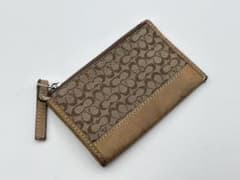 COACH シグネチャーコインケース キーリング付き ブラウンのサムネイル