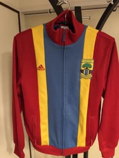 90s adidas USA製 中綿ナイロンジャケット L 総柄 ヴィンテージのサムネイル