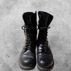 Leather design Middle bootsのサムネイル