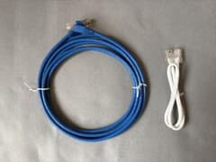 LANケーブル CAT5E 3m＋30cm 2本セット 未使用のサムネイル