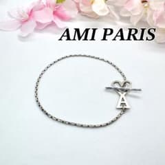 美品　AMI PARIS アミパリス ブレスレット シルバー 17cm AMI PARIS アミパリス ブレスレット シルバー 17cm - メルカリ