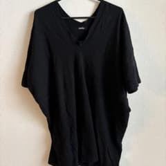 zucca 黒 Vネック 半袖 チュニックのサムネイル