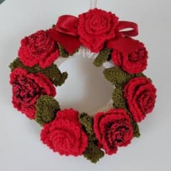 【ハンドメイド】バラのリース