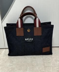 BALLYトートバッグキャンパス ネイビーインディゴ BALLYトートバッグキャンパス ネイビーインディゴ - メルカリ