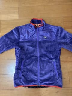 PUMA フリースジャケット 紫 オレンジのサムネイル