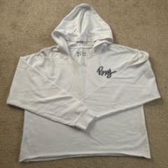 Roxy フード付きホワイトトレーナー