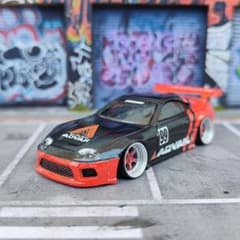 ホットウィールカスタム トヨタ 80スープラ ADVANカラー仕様トミカ改造