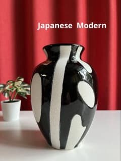 vintage 陶器花器 フラワーベース mid century japandi - メルカリ