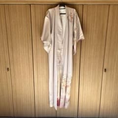 訪問着 花柄 薄いピンク シルクのサムネイル