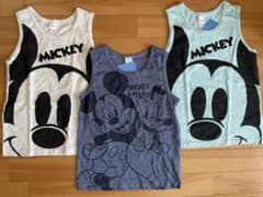 Disney ディズニー ミッキー ノースリーブ  タンクトップ  Tシャツ新品のサムネイル