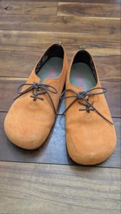 MERRELL スエード レースアップ シューズ オレンジ メンズ