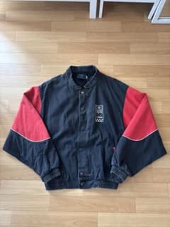 古着】UPS NASCAR レーシング バーシティ ジャケット XL 黒/赤 - メルカリ