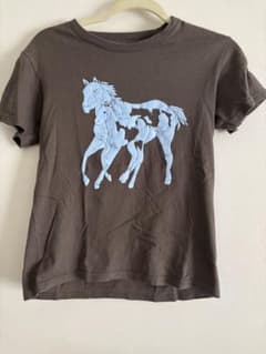shury 馬モチーフ プリントTシャツ ブラウンのサムネイル