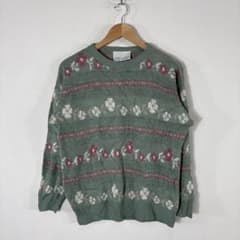 Vintage Y2K ニットセーター ノルディック フェアアイル 北欧風のサムネイル