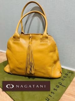 極美品・訳あり 皇室御用達 NAGATANI 本革使用トートバッグ 