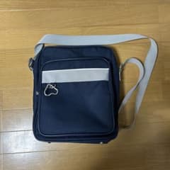 スクールバッグ ネイビー×グレー ショルダーのサムネイル