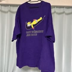 【希少3XL☆USA輸入90s】シンプソンズ ナイキ Tシャツ パープルのサムネイル