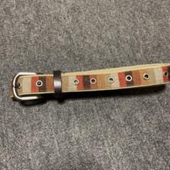 メンズ カジュアルベルト ストライプ柄のサムネイル