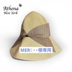 Athena New York アシーナニューヨーク リボンハット 麦わら帽子