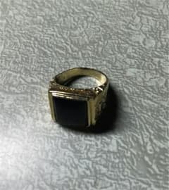 Supreme 14k オニキスリング 希少 約9号のサムネイル