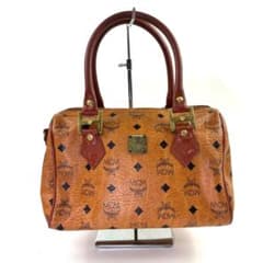 MCM ヴィセトス ミニボストンバッグ ハンドバッグ ブラウン - メルカリ