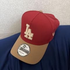 LAロゴ ベースボールキャップ レッド/ベージュのサムネイル