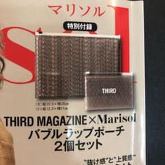 マリソルMarisol 11月号　付録　バブルラップポーチのサムネイル