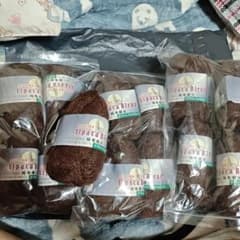 OFFTIME Alpaca Blend 毛糸 ブラウン 13玉セット - 4