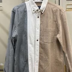 今週限定値下げ コムサコミューン 切り替え柄 シャツのサムネイル