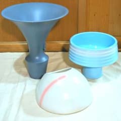 池坊　いけばな　花器 フラワーベース 　3点セットのサムネイル