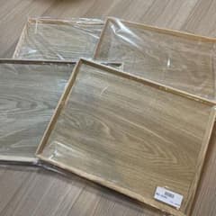 天然木トレー 40cm  4枚セット  お盆のサムネイル