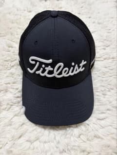 【新品未使用】Titleist タイトリスト ゴルフキャップ ブラック／ホワイトのサムネイル