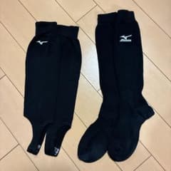 [Mizuno] 야구 양말 스타킹 블랙