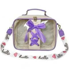 [Closing Sale] Ita Bag Backpack, Fandom Bag, Shoulder Bag, Purple x White