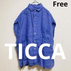 ティッカ TICCA フレンチスリーブ リネン シャツ 麻 リネン100 ティッカ TICCA フレンチスリーブ リネン シャツ 麻 リネン100 - メルカリ