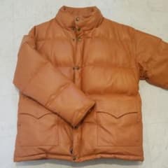 【おまけ付き】サントリーBOSS BOSSジャン 皮ダウンジャケット 非売品のサムネイル