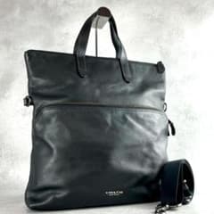 極美品 コーチ グラハム 2way トートバッグ ビジネス レザー A4可 黒