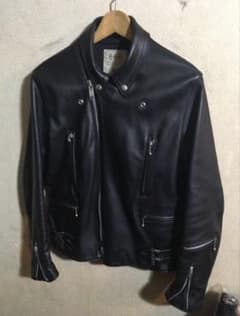 666 Leather Wear ダブルライダース36 ブラック 期間限定価格 - メルカリ