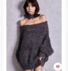 GYDA シャギーニット 長袖 グレーのサムネイル