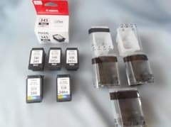使用済み Canon純正 インクカートリッジ BC-345 BC-346 セットのサムネイル