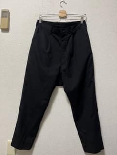 アンルート　サルエルスラックス　/3　ブラック　ストレッチ　黒　en route