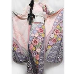 優美□振袖7点セット162cm ◇フルセット成人式前撮り正絹ロリータPG15 