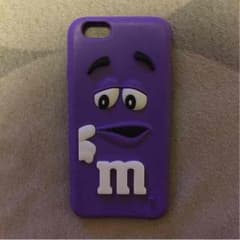 ｍ＆ｍ 紫 iPhone6ケース シリコンのサムネイル