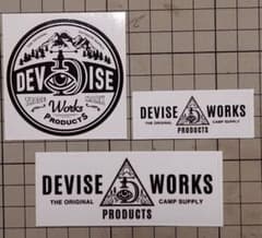 デバイスワークス DEVISE WORKS ステッカー 3枚セット キャンプ - メルカリ