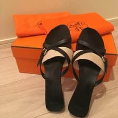 【正規品】エルメス サンダル ブラック 美品 HERMES サイズ36のサムネイル