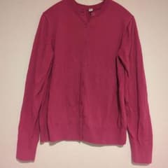 UNIQLO ピンク カーディガン Lサイズのサムネイル