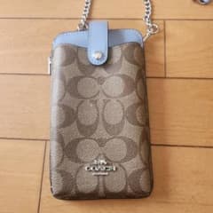 COACH スマホショルダーバッグ ブラウン/グレーのサムネイル