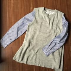 グローバルワーク☆ニットベストとシャツのセットのサムネイル